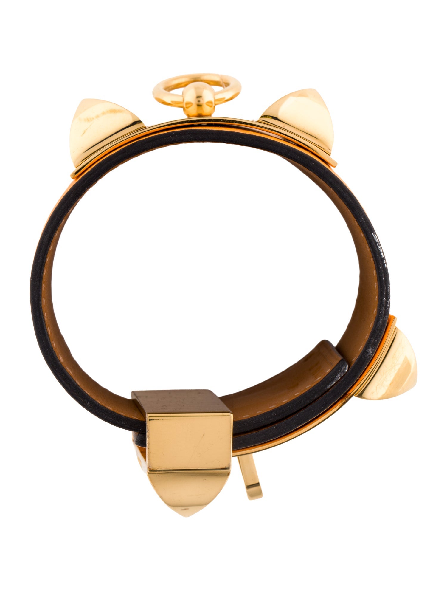 Hermès Leather Collier de Chien Wrap Bracelet